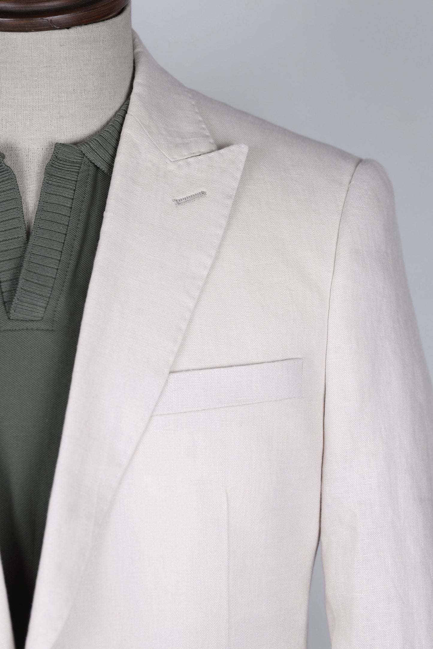 beige linen Suit