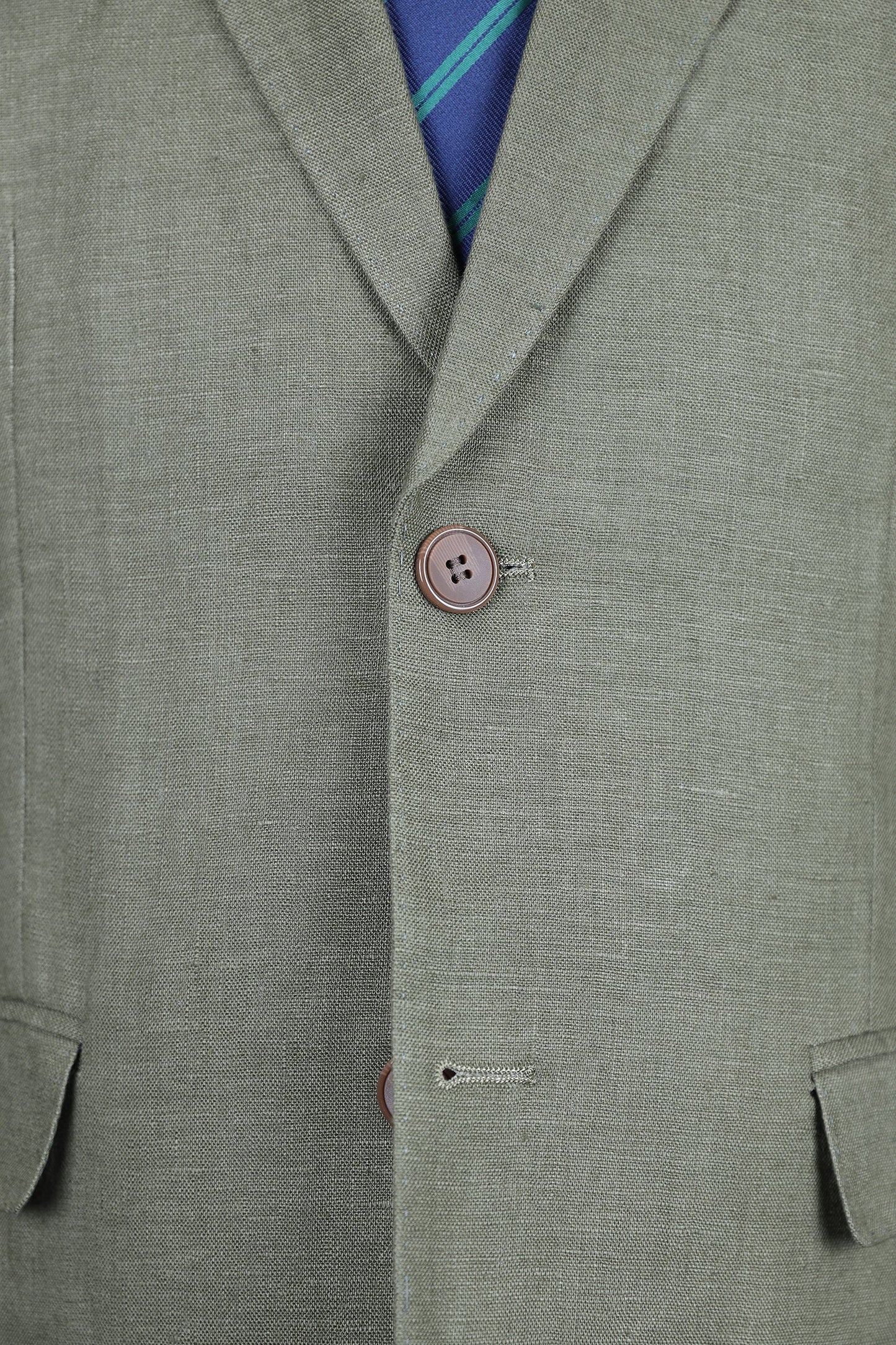 Olive green linen Suit
