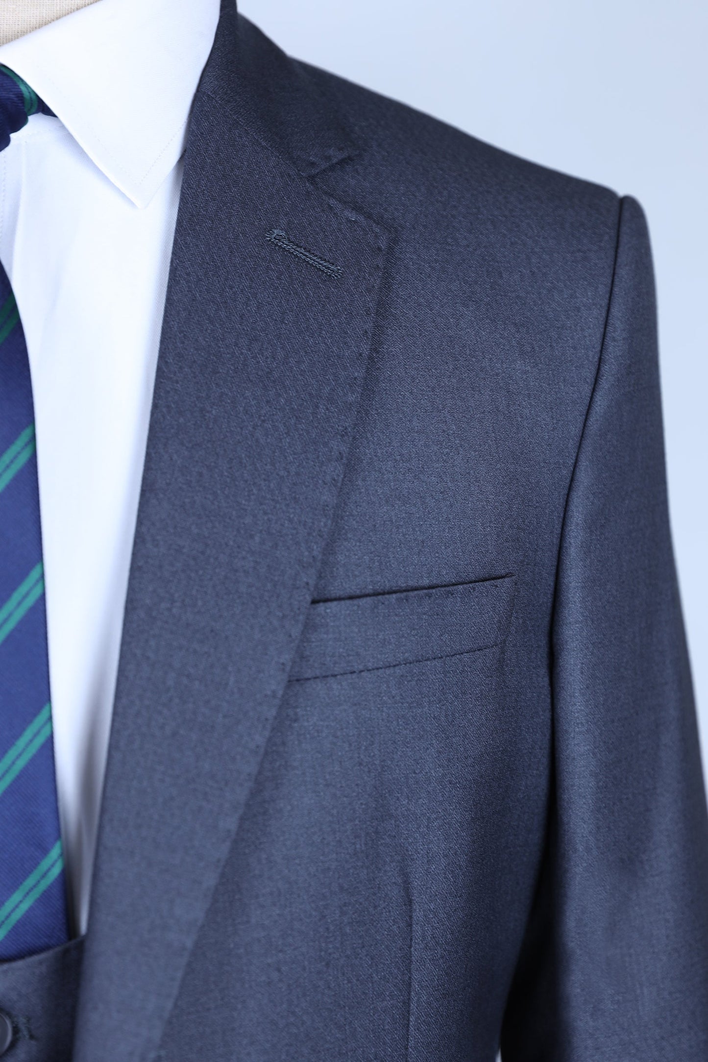 Blue Three Piece Suit