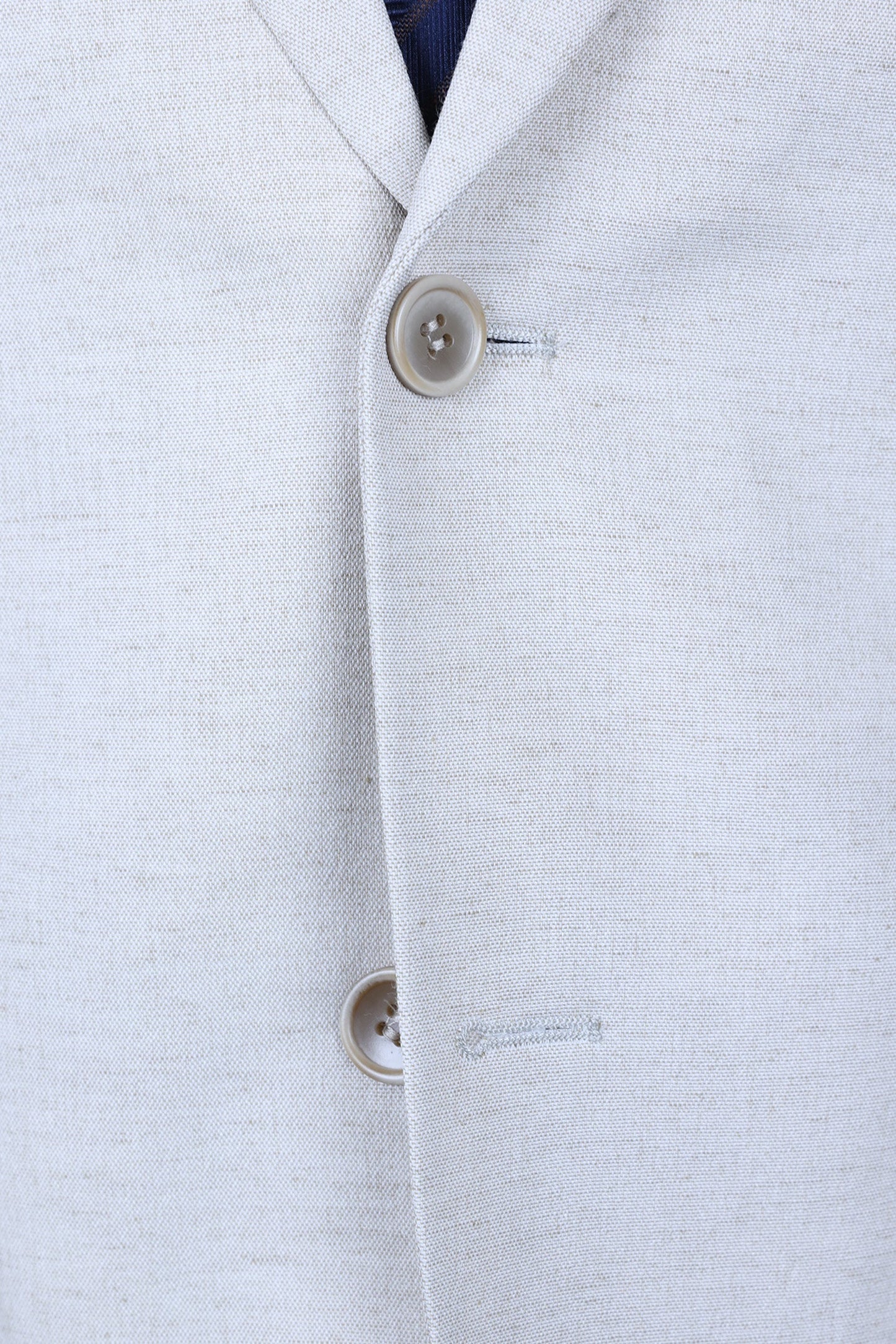 BEIGE TEXTURED TWO-PIECE SUIT
