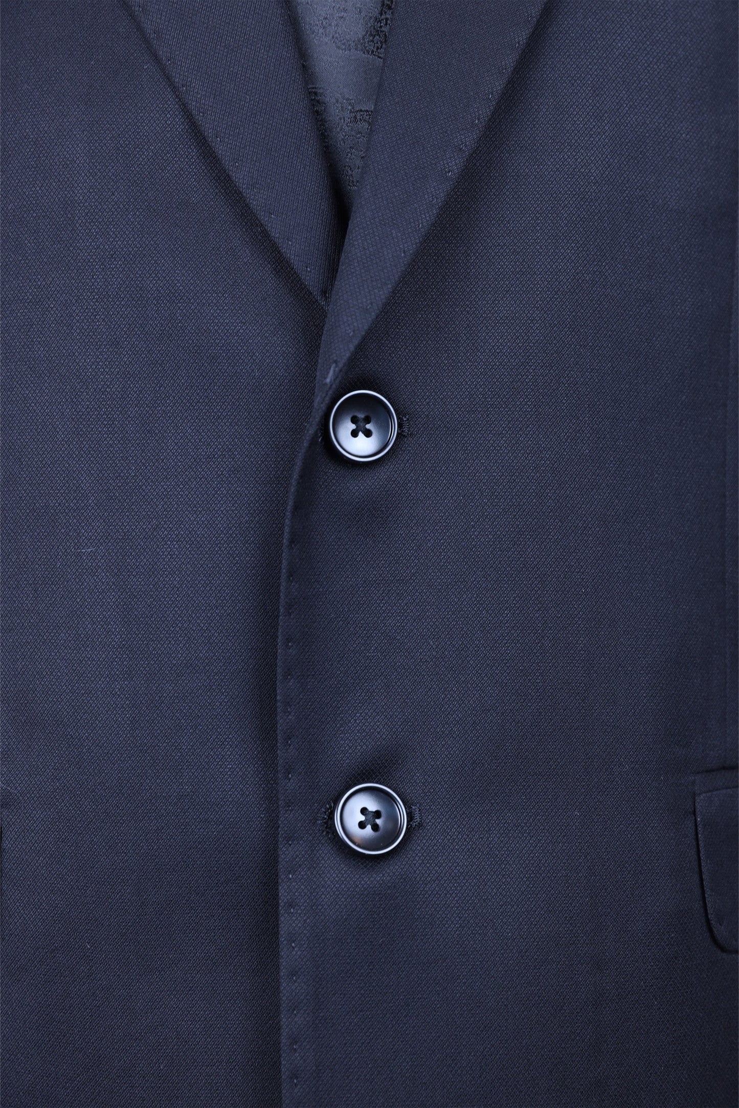BLACK TEXTURED TWO-PIECE SUIT